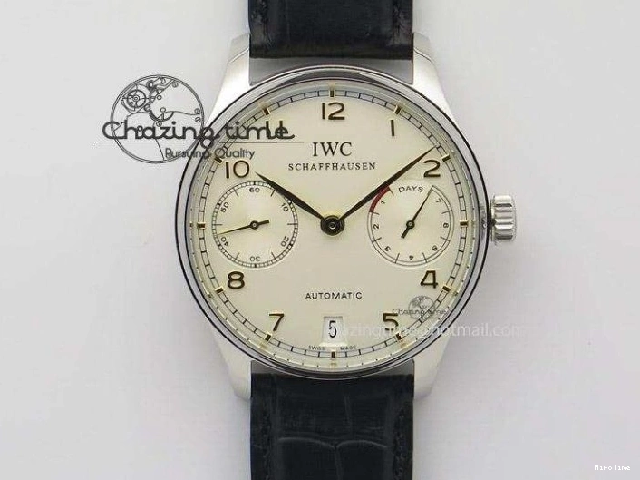 MIROTIME 0706 MoistureWicking Portuguese Real PR IW500704 ZF 1:1 Best Edition On Brown Leather Strap A52010 V 7311